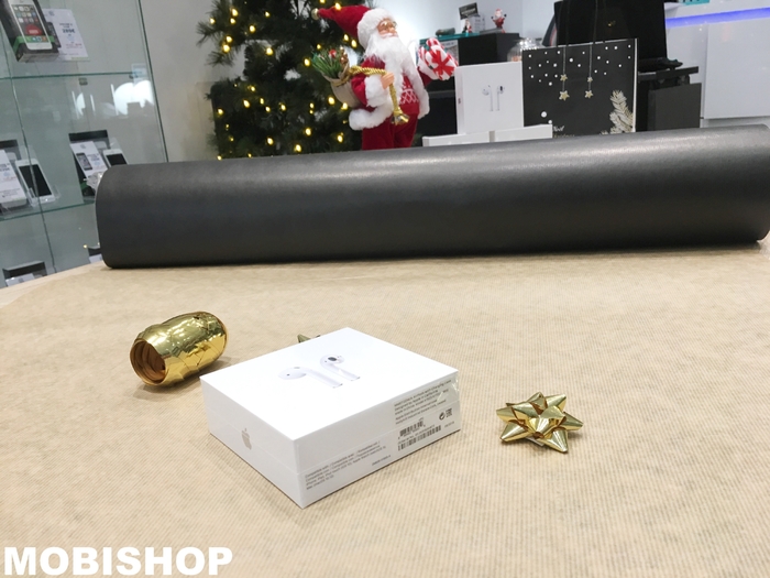 Apple airpods emballage cadeau offert mobishop noel saint-etienne mobishop